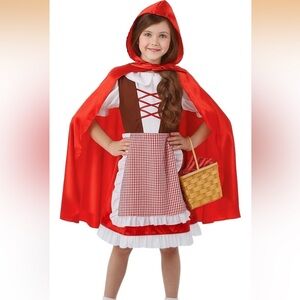 Little red riding hood costume,story character dress for kids